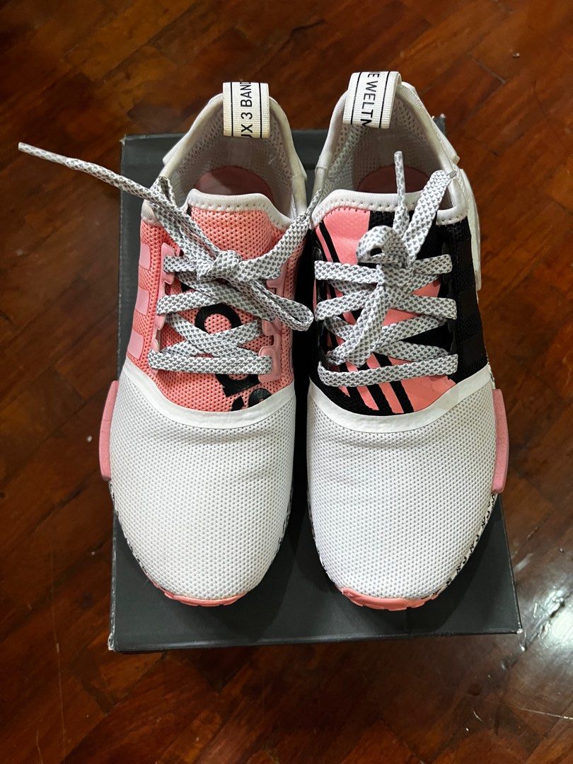 Adidas nmd white outlet pink usa