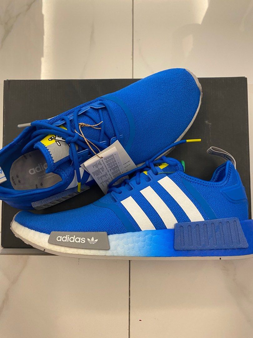 Adidas nmd r1 blue and yellow clearance