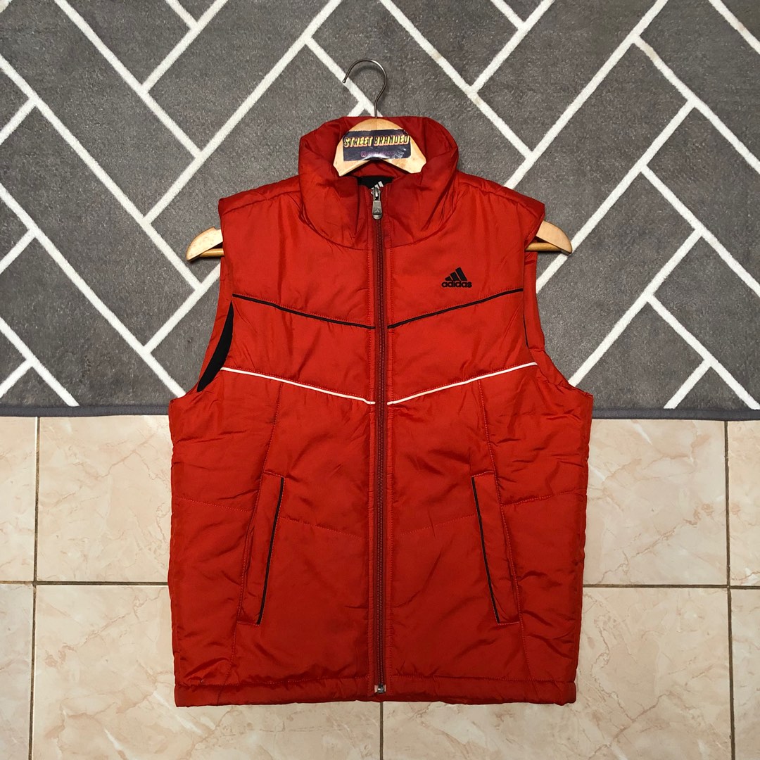 Adidas Ultralight Down Vest, Fesyen Pria, Pakaian , Baju Luaran di Carousell