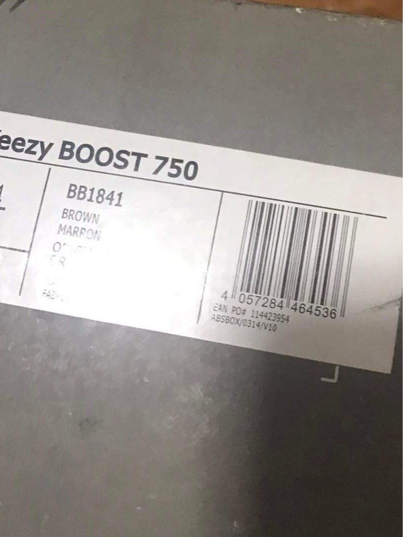 Yeezy boost shop 750 box