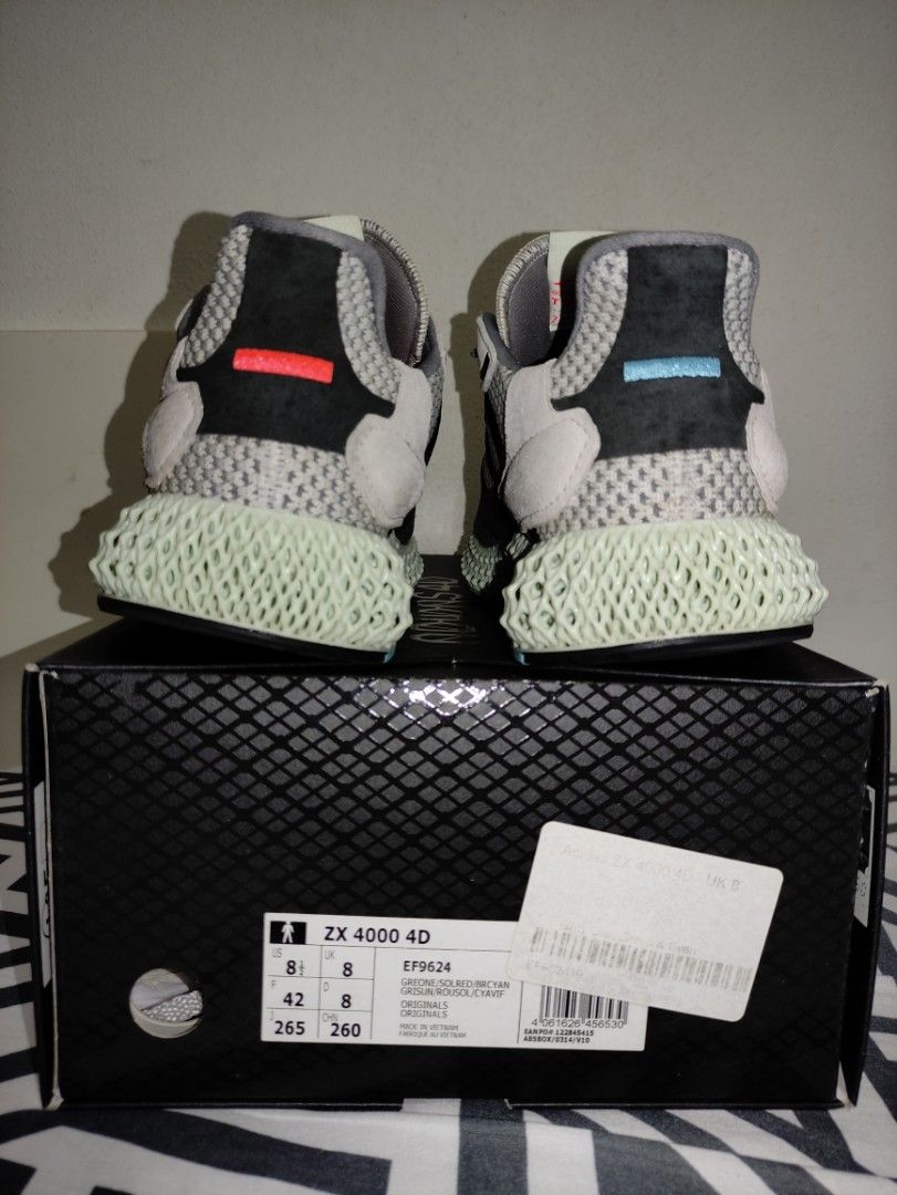 Adidas ZX 4000 4D Size US 8.5 UK 8.0 EU 42.0 CM 26.0 Men s
