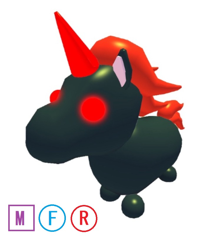 Roblox Adopt Me MFR (Mega Fly Ride) Evil Unicorn, Video Gaming, Gaming Accessories, Virtual