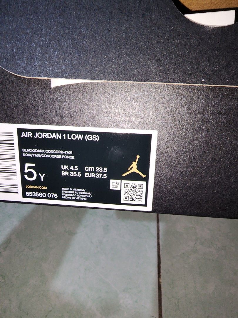 Air Jordan 1 Low GS Lakers 553560-075