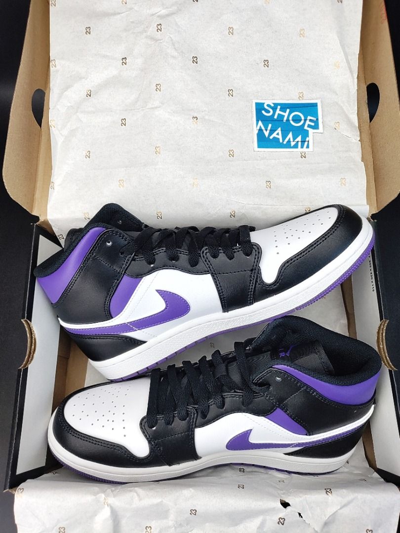Air Jordan 1 Mid 'Dark Iris' (Size 8.5M) (Category: Sneakers) located in Pasig City. Submitted by shoenamiph (Listing ID 1202647696, Image 2). Description: Buy with confidence: > Instagram: 134K Followers / Facebook: 128K Likes > Website: www.shoenami.com.ph (450+ 5-Star Product Reviews) > Carousell / OLX / Sulit Member Since 2010 Air Jordan 1 Mid 'Dark Iris' Men's US Size: 8.5 Php 10,495 Brand New / 100% Guaranteed Authentic / Complete with Box 
