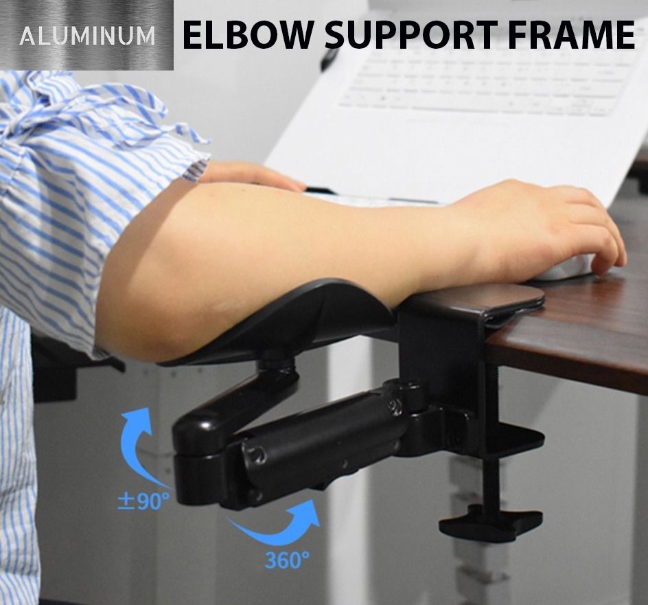 Arm Support Ergonomic Computer Armrest Adjustable Arm Wrist Rest