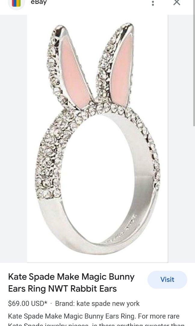 Kate spade shop bunny ring