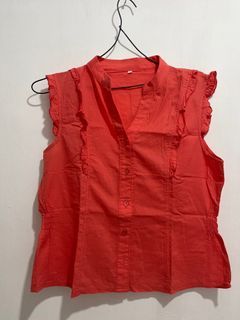 Atasan kemeja kutung daleman blazer
