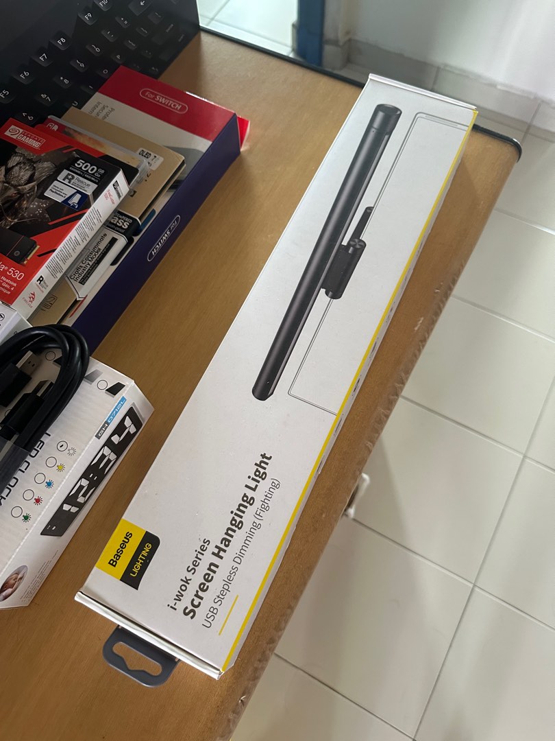 Baseus LED Desk Lamp Screen Bar Light, Computers & Tech, Parts