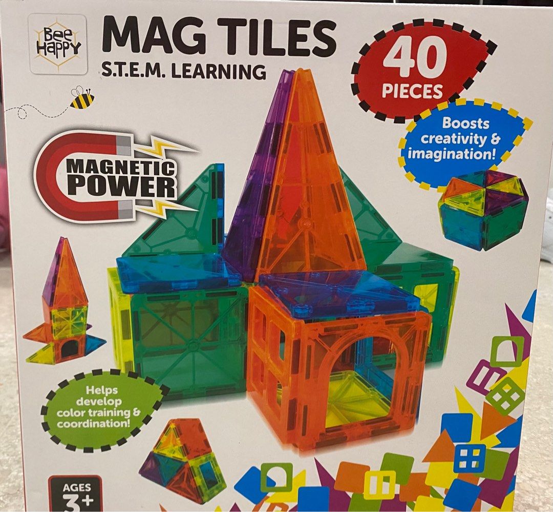 Bee happy magnetic tiles discount