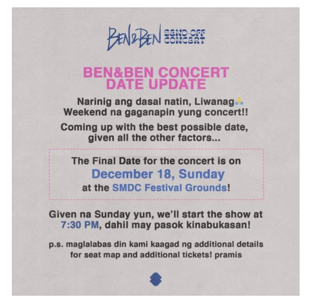 Ben&Ben Concert Tickets 2022, Tickets & Vouchers, Event Tickets on