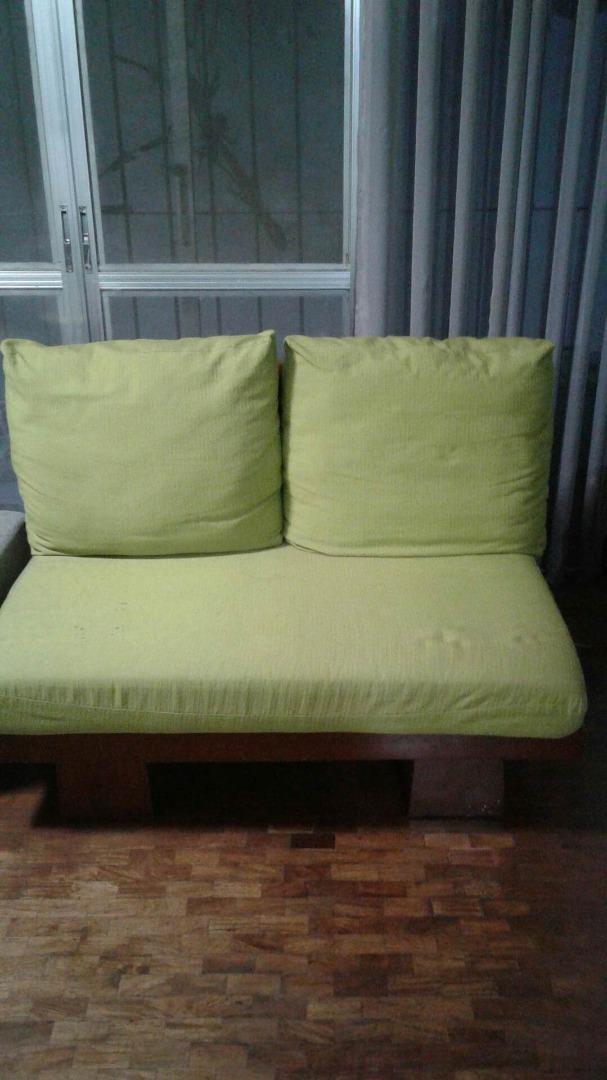 Big, hardwood, 2seater sofa, good buy!, Furniture & Home Living