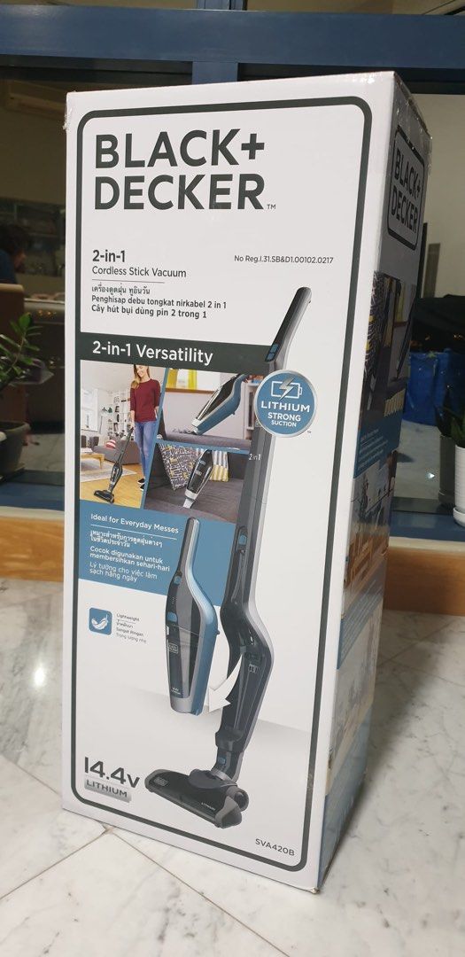 Black + Decker 2 in 1 Cordless Stick Vacuum, TV
