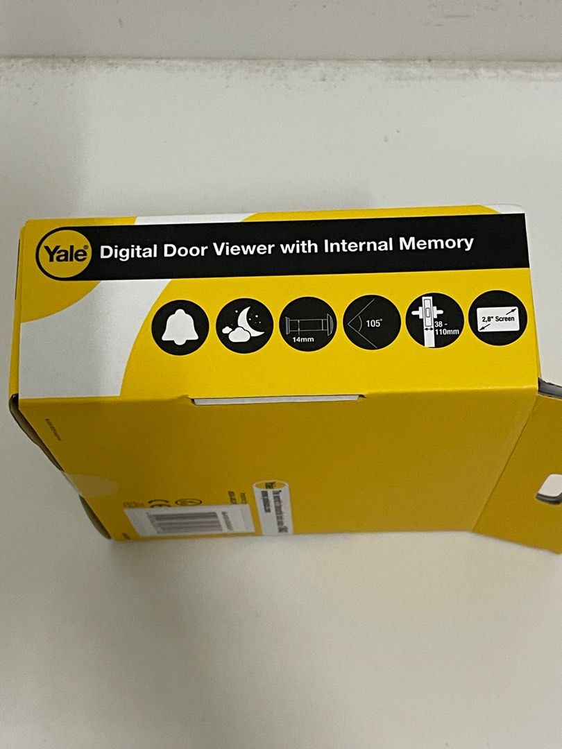BNIB Yale Basic Digital Door Viewer DDV1, Furniture & Home Living