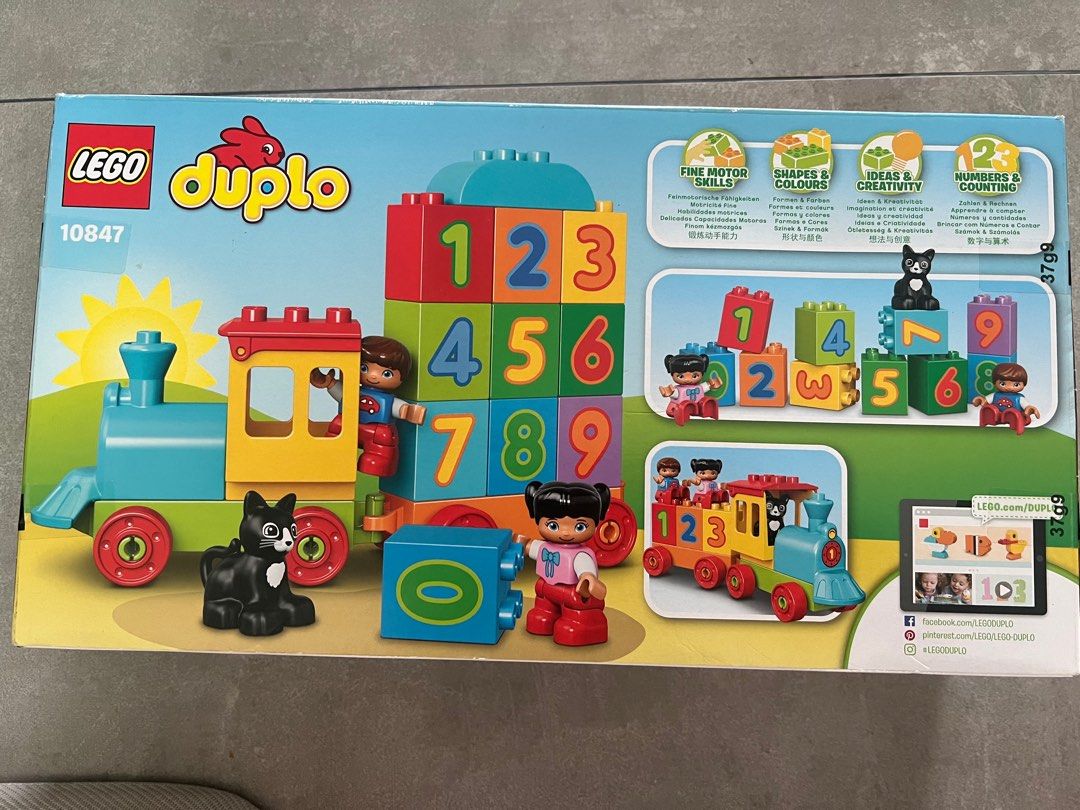 BNIB Lego Duplo 10847 number train, Babies & Kids, Infant Playtime on ...