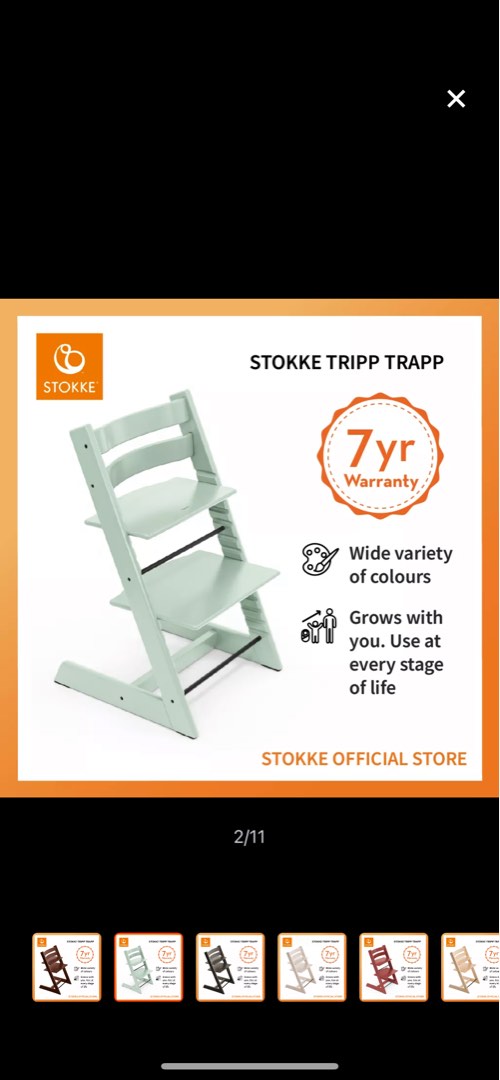 BNIB Stokke Tripp Trapp High Chair soft mint, Babies & Kids, Nursing