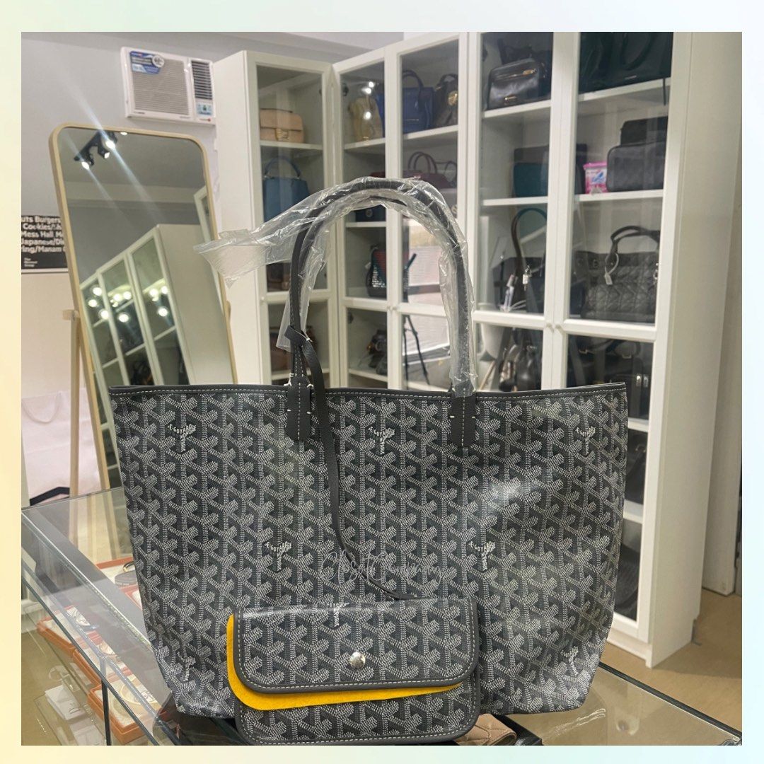 Goyard St Louis Tote GM in Grey, Luxury, Bags & Wallets on Carousell