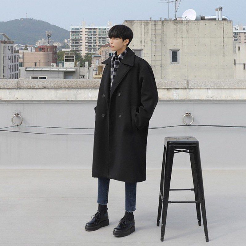 Button up Stylish man men guys boys korean Japanese oversized