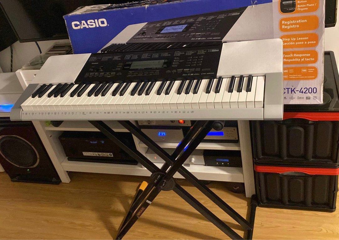 Casio CTK4200 electric keyboard 電子琴 (連X架), 興趣及遊戲, 音樂、樂器 & 配件, 樂器