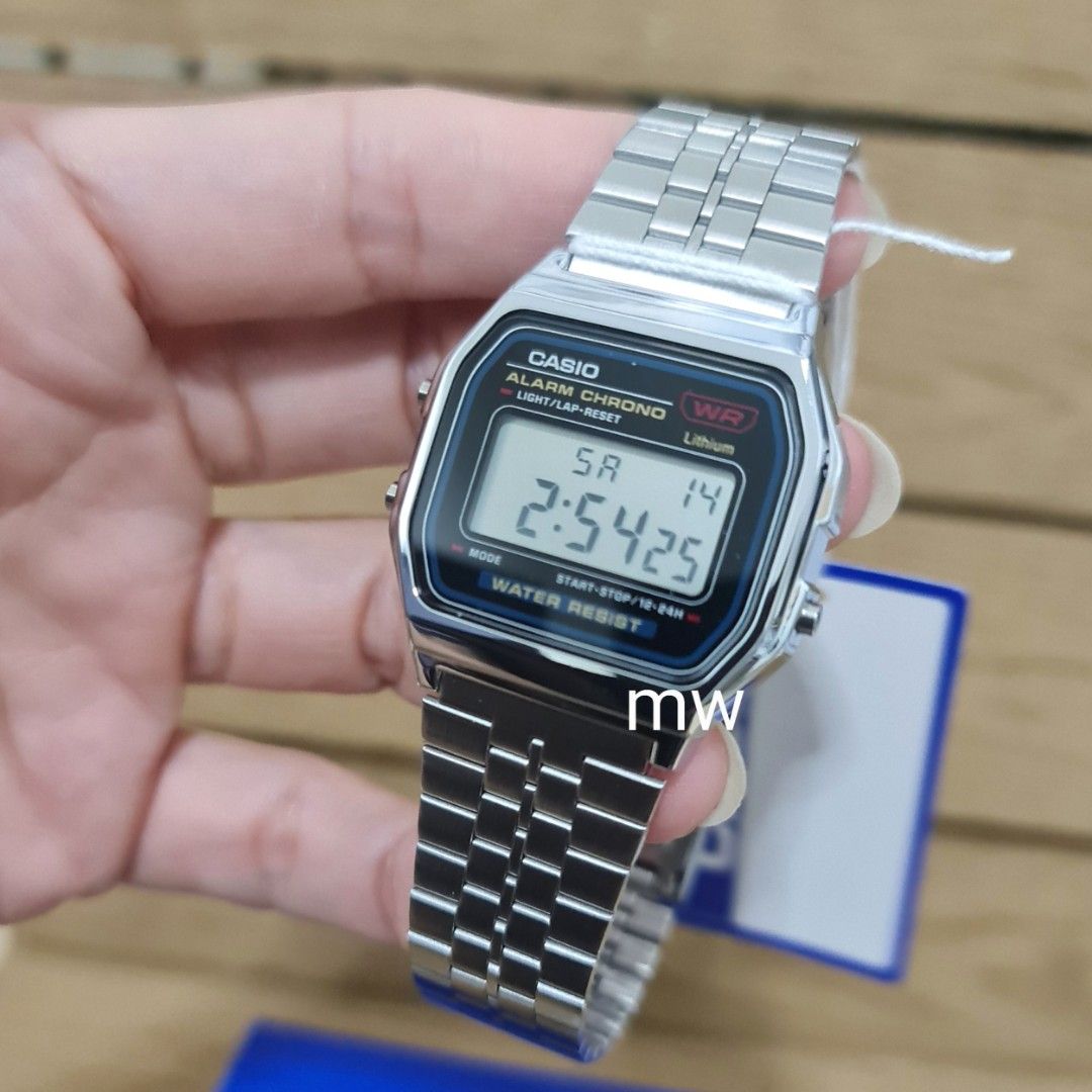 Casio a159 best sale silver