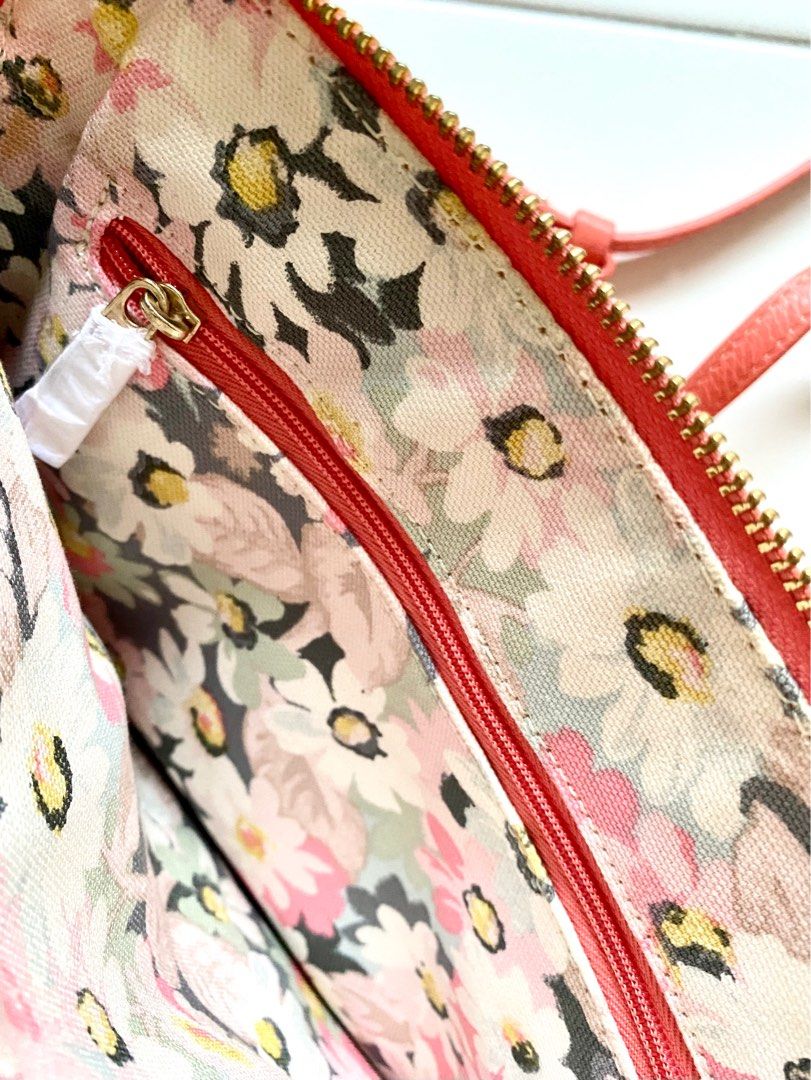 Cath kidston top pink leather bag