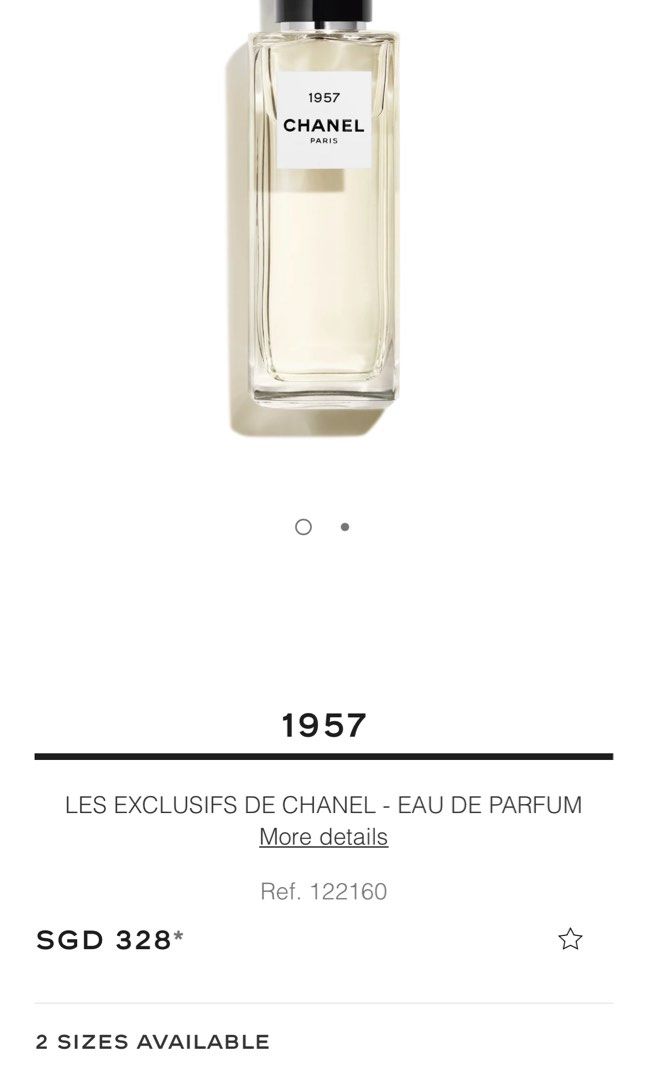 Chanel 1957 Les Exclusifs De Chanel - Eau De Parfum (75ml), Beauty &  Personal Care, Fragrance & Deodorants on Carousell