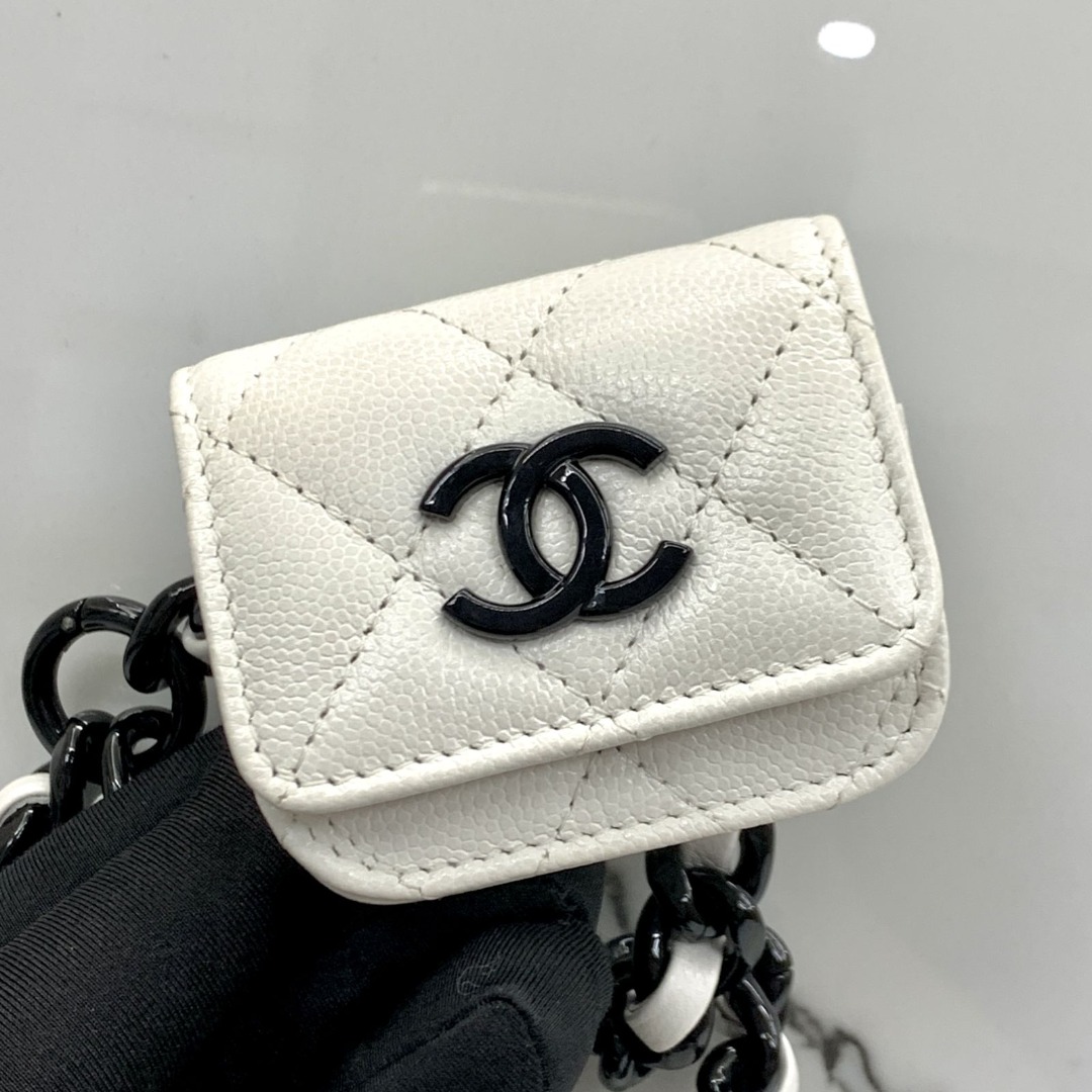 Replica Chanel Belt Airpods Pro Holder AP1956 Black