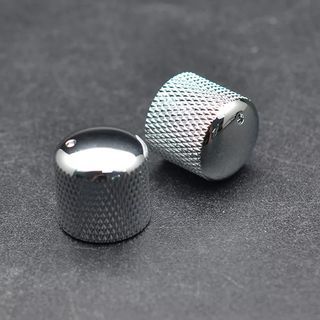 Chrome Silver Metal Electric Guitar Knobs for Potentiometer x4