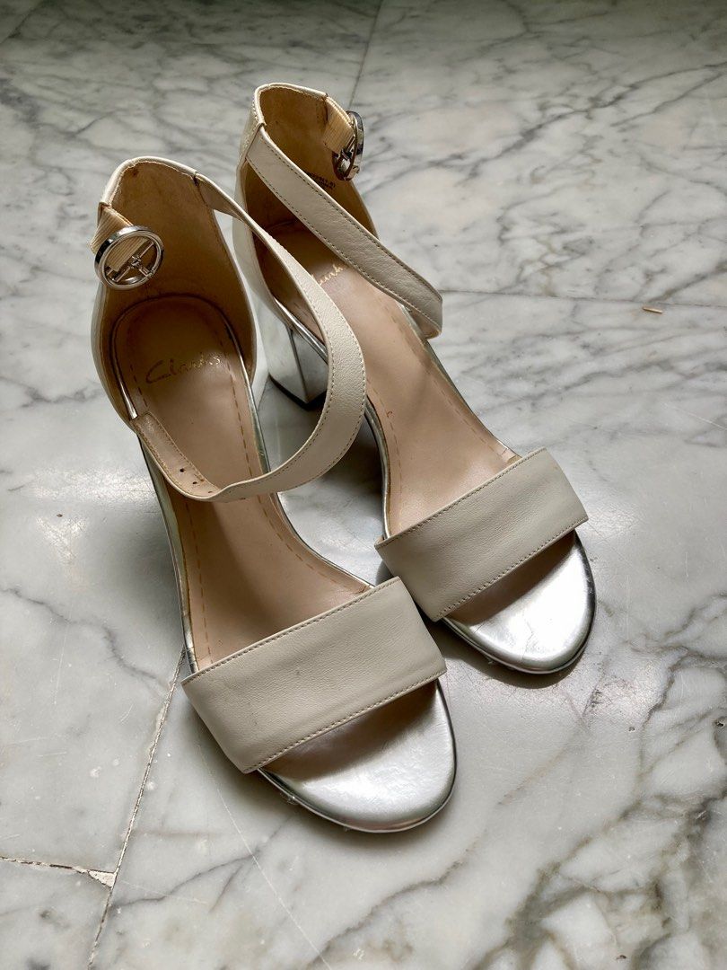 Clarks ankle strap heels hotsell