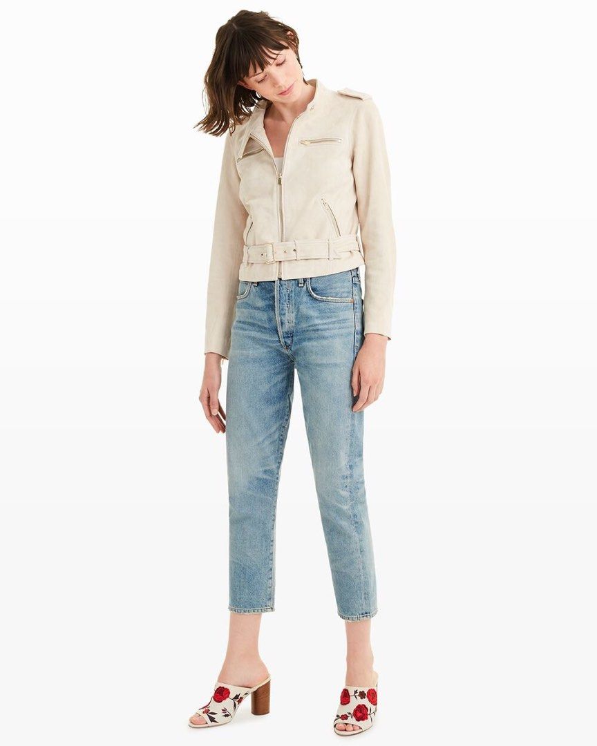 Club monaco suede jacket top