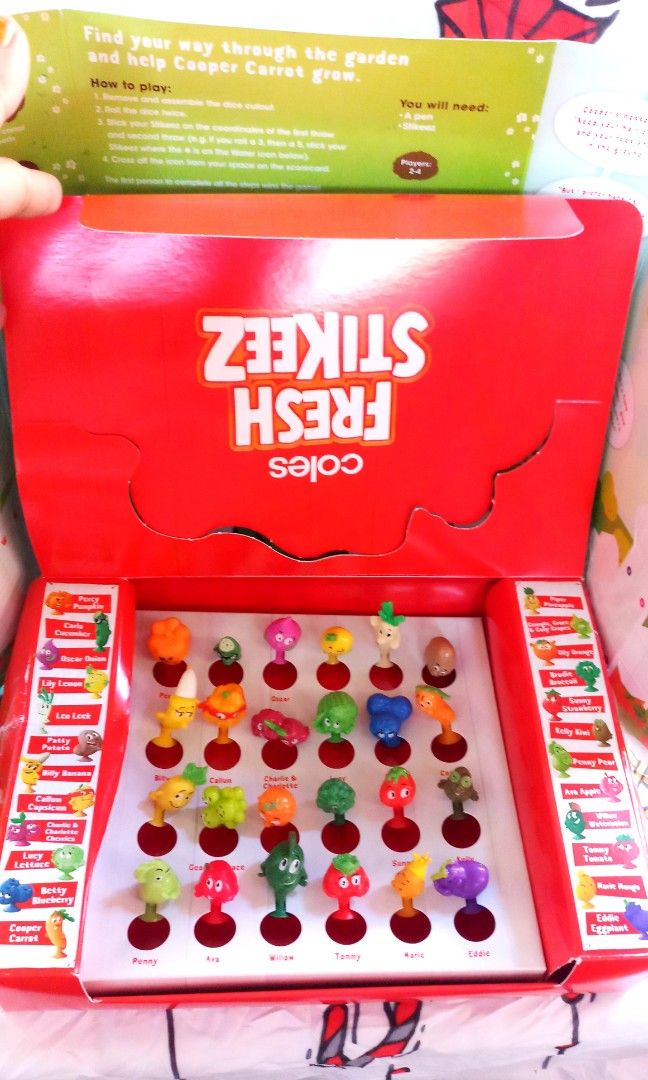 Coles Fresh Stikeez collitables set, Hobbies & Toys, Toys & Games on ...