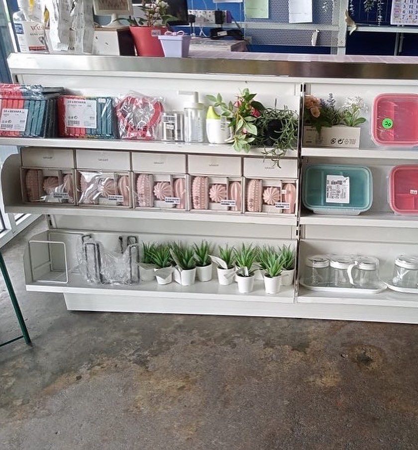 Counter cashier table top shop rak kedai stainless steel, Furniture & Home Living, Furniture