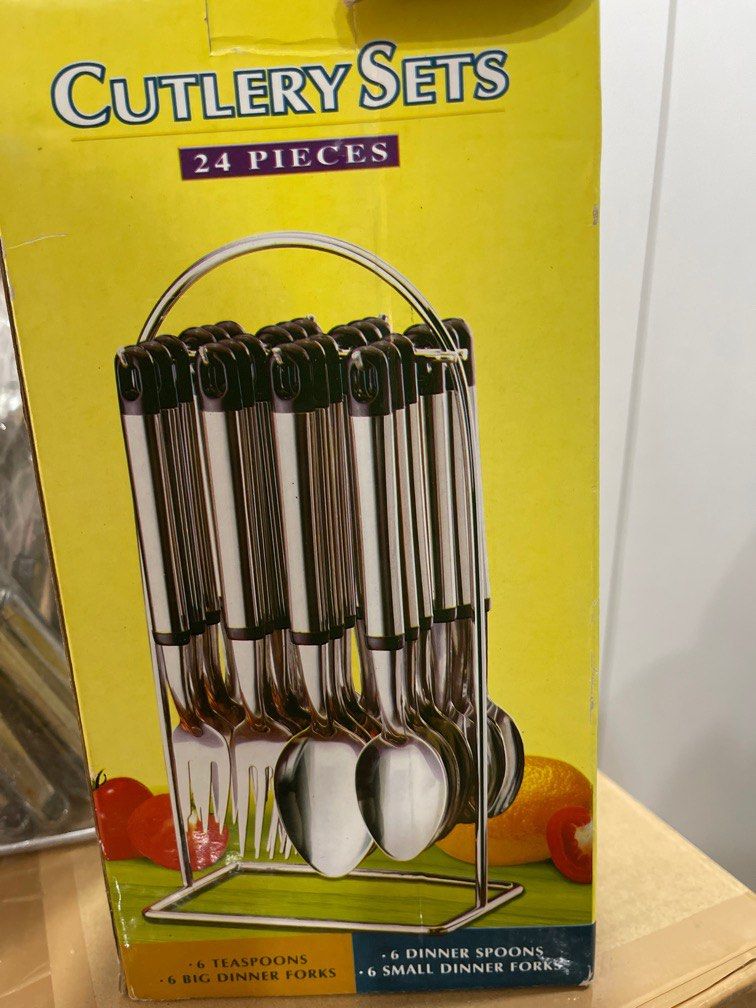 Cutlery sets 24 pieces, Furniture & Home Living, Kitchenware