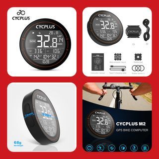 Cycplus M2 GPS Bicycle Computer Cycling Speedometer + 1 Sensor
