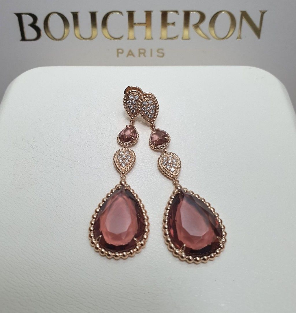 Dangling Earring (Category: Earrings) located in Manila. Submitted by bagislifeshop (Listing ID 1202673889, Image 2). Description: Boucheron 18k 9.93g 0.32ct.