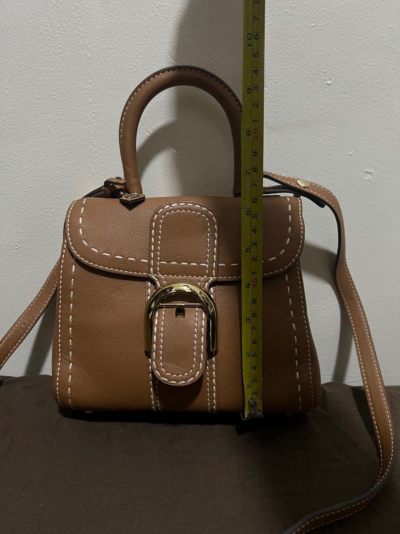 Delvaux Brilliant Mini Surpique Leather Brown Bag, Luxury, Bags ...