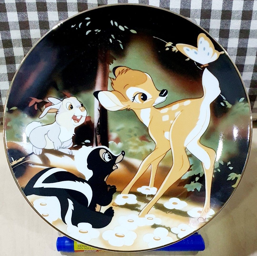 Disney Bambi decor plate 21cm, Furniture & Home Living, Home Decor ...