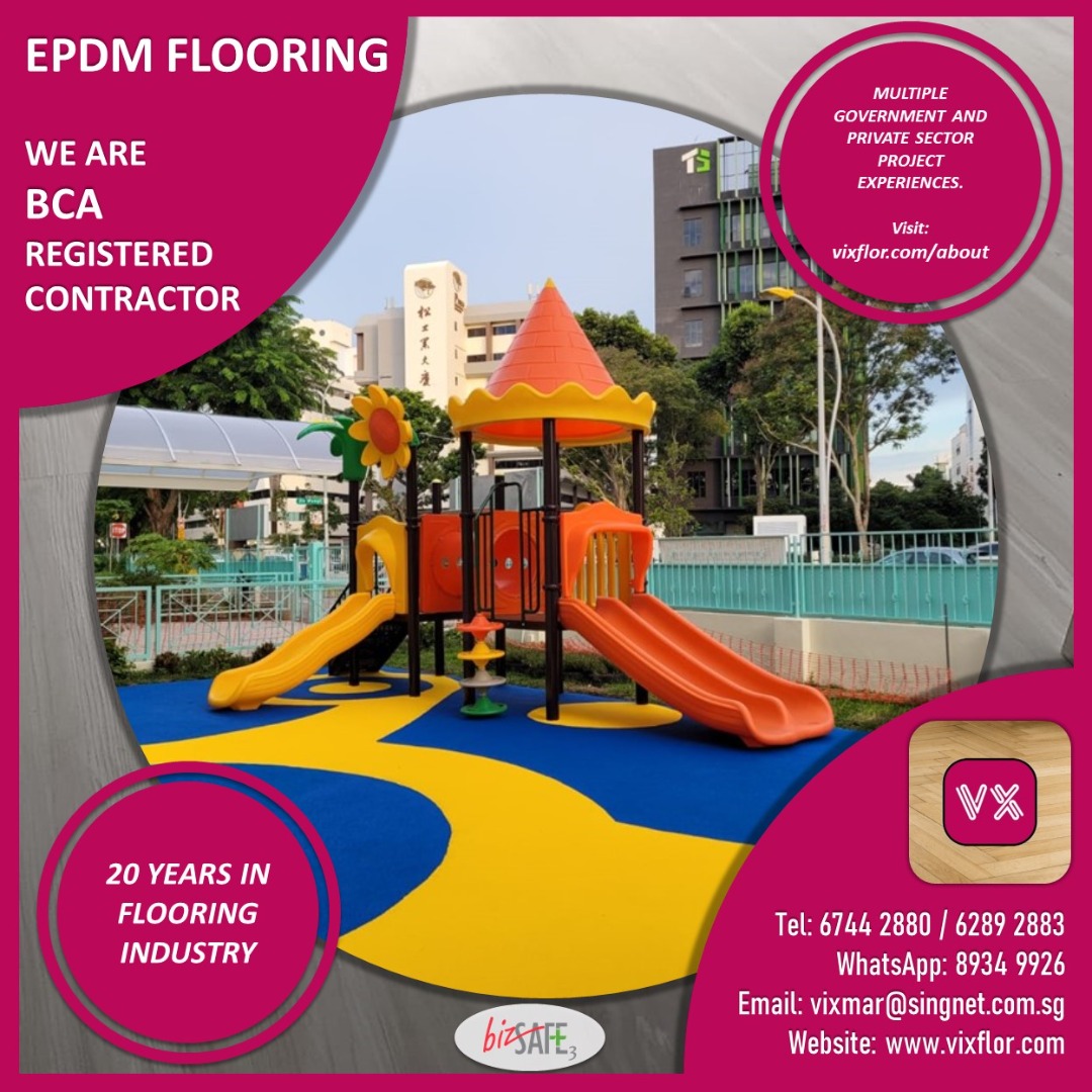 EPDM Flooring for Playground, Track & Field & Outdoor Purpose Flooring