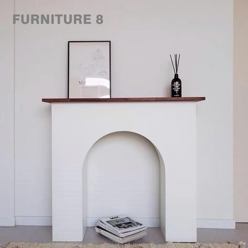 F8-0320 Solid Wood Top Fireplace Mantel Surround, Furniture u0026 Home Living,  Furniture, Other Home Furniture on Carousell
