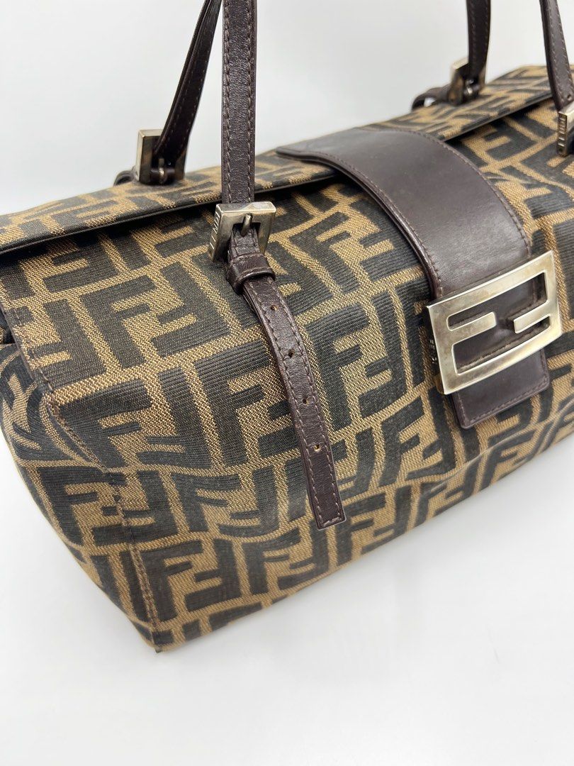 F.e.n.d.i Zucca Canvas Box Tote Luxury Bags Wallets on Carousell