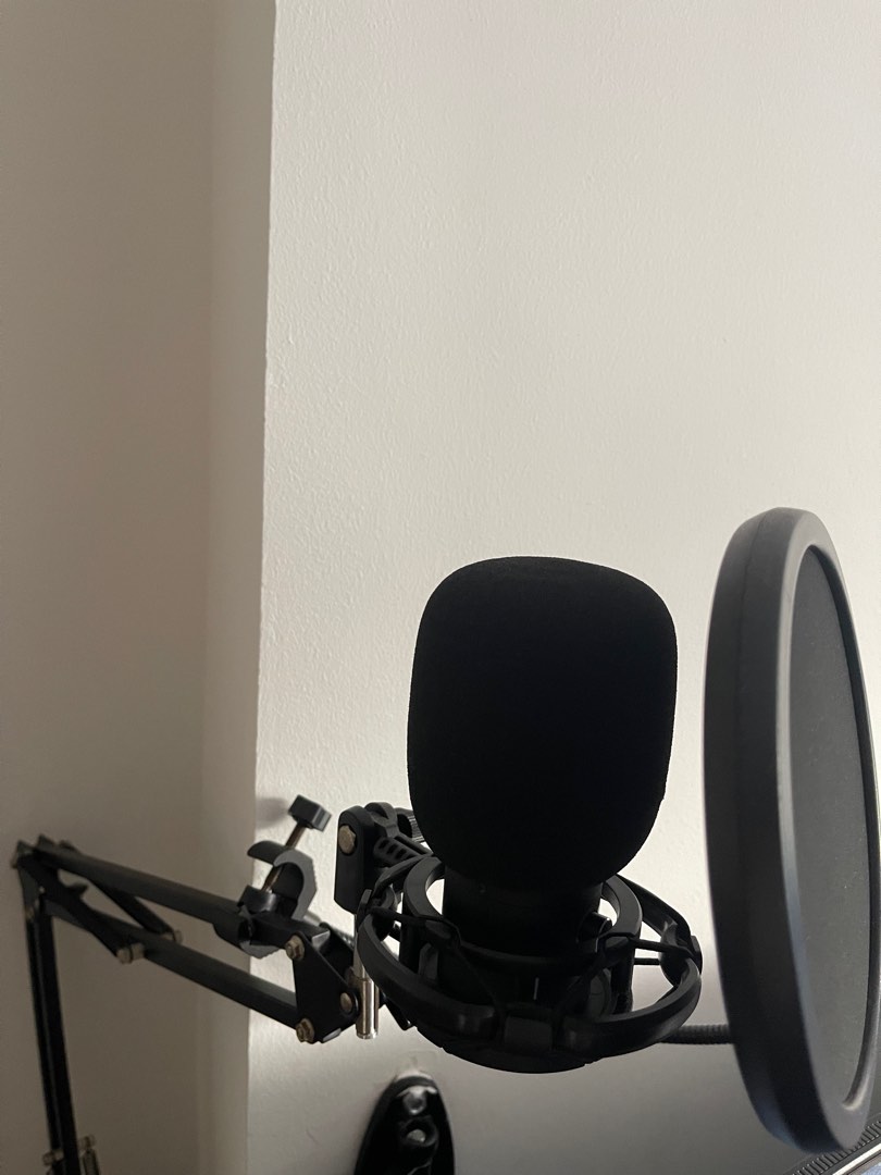 Fifine Microphone with stand, Audio, Microphones on Carousell