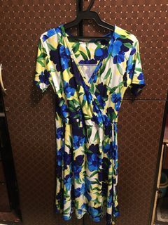Floral Wrap Around Dress