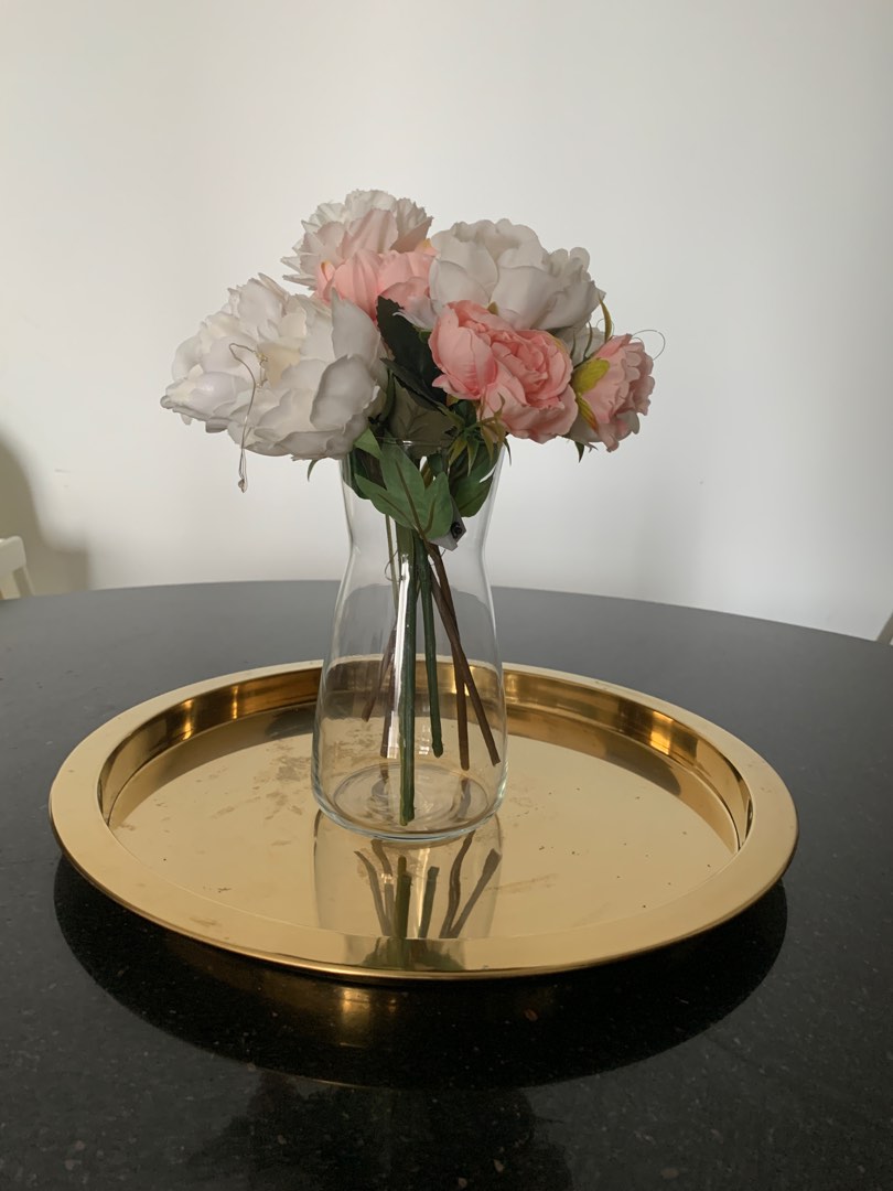 Gold plate ikea, Furniture & Home Living, Furniture, Tables & Sets on Carousell