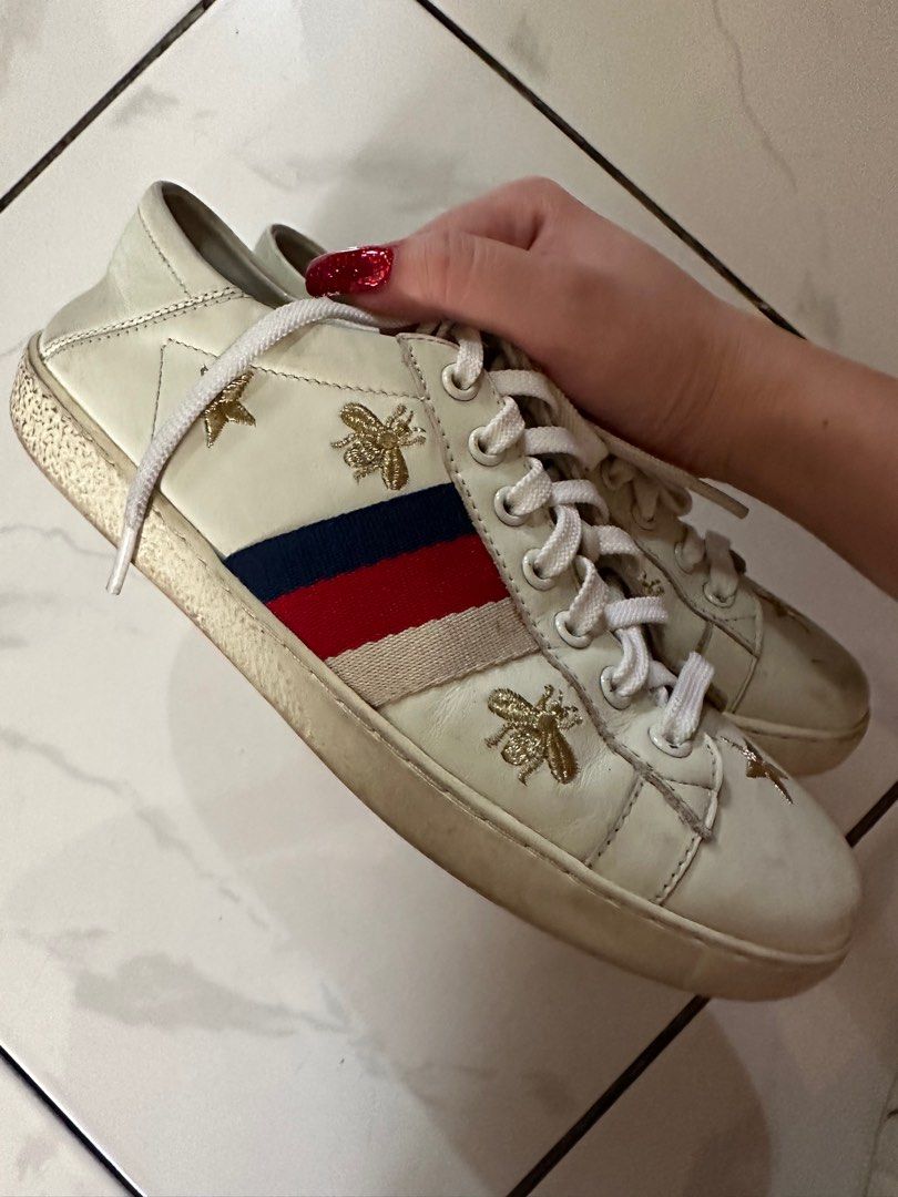 Gucci bee and star sneakers on sale