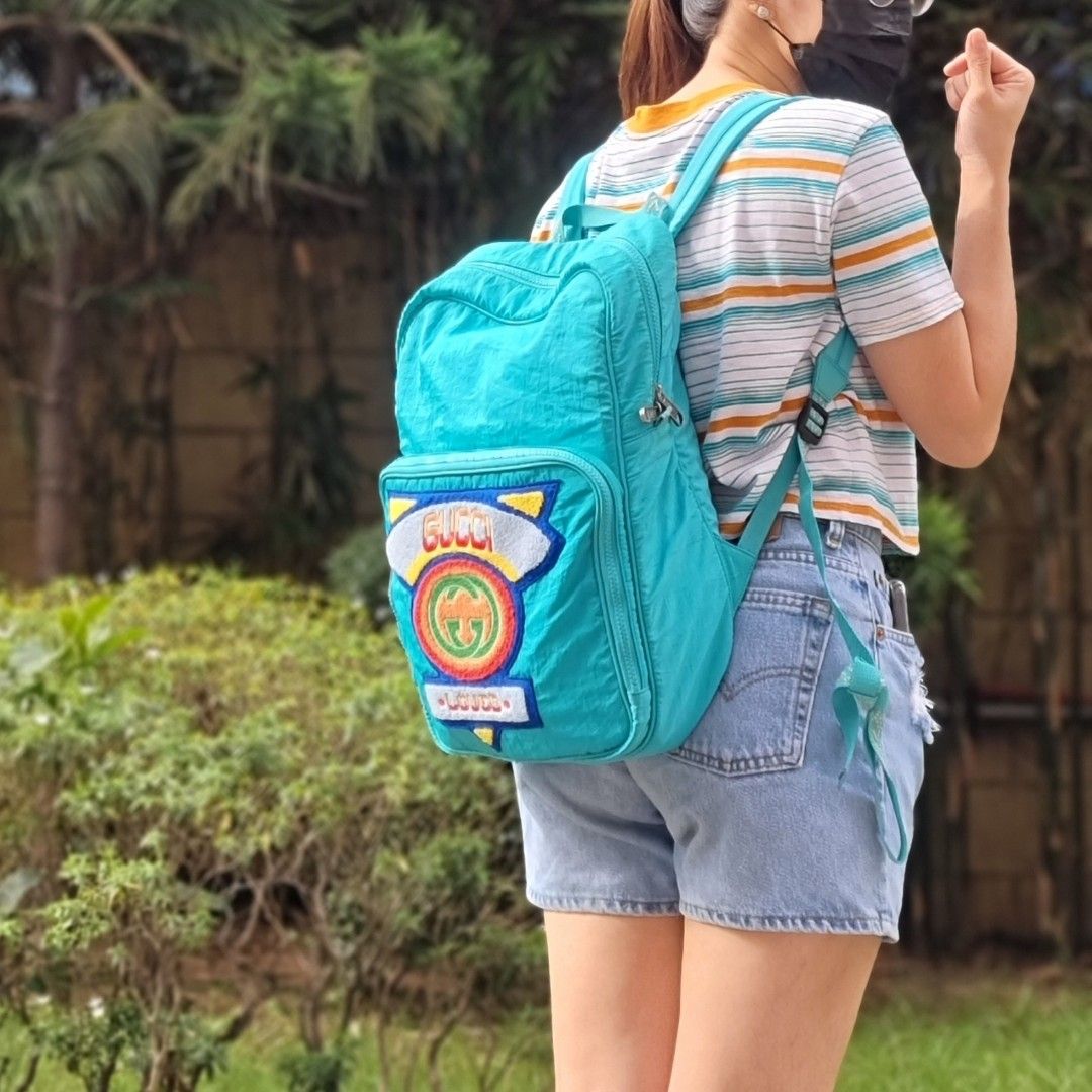 Gucci store patch backpack