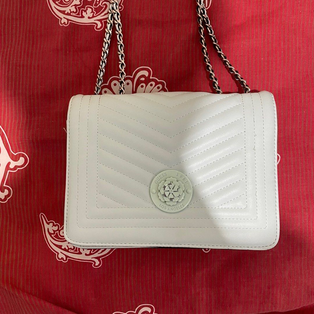 Guess Lida Convertible Crossbody, Fesyen Wanita, Tas & Dompet di Carousell