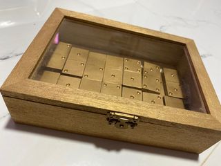 Handmade unique golden dominoes