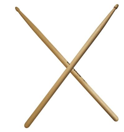 Hard Hand Drumstick 5A wood tipped rock stick, Hobbies & Toys, Music ...