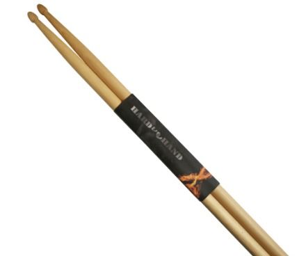 Hard Hand Drumstick 5A wood tipped rock stick, Hobbies & Toys, Music ...