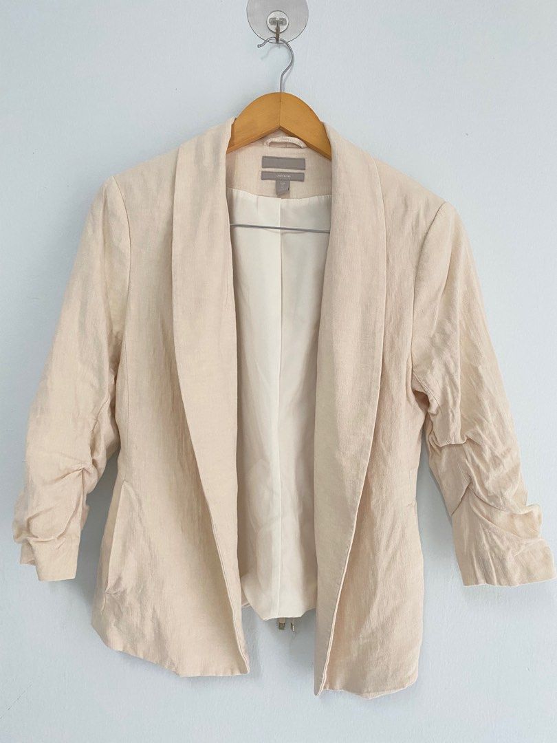 H&m linen blazer womens hotsell