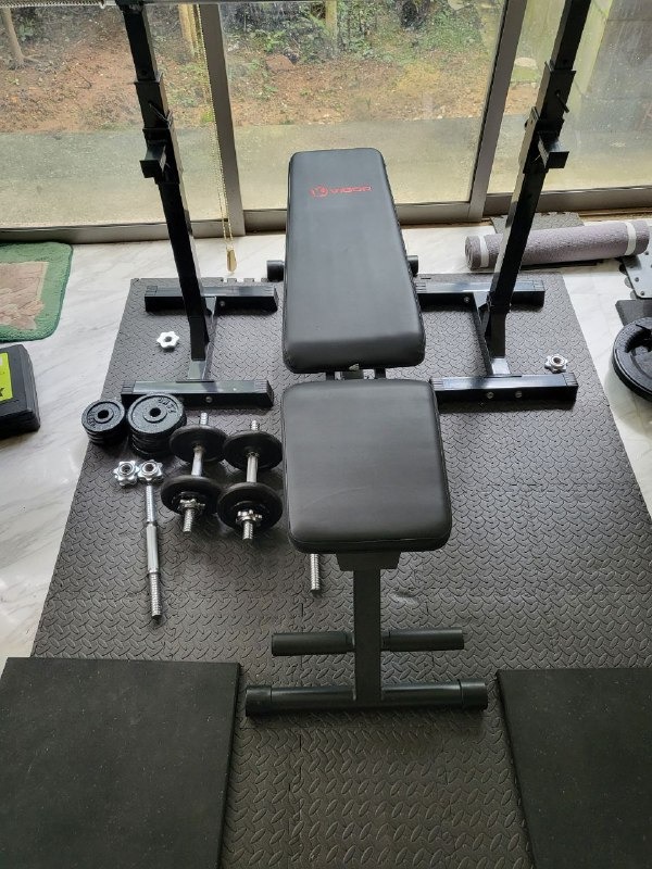 Home Gym 90kg Equipment and Weights for Bench, Squat & Deadlift, Sports Equipment, Exercise